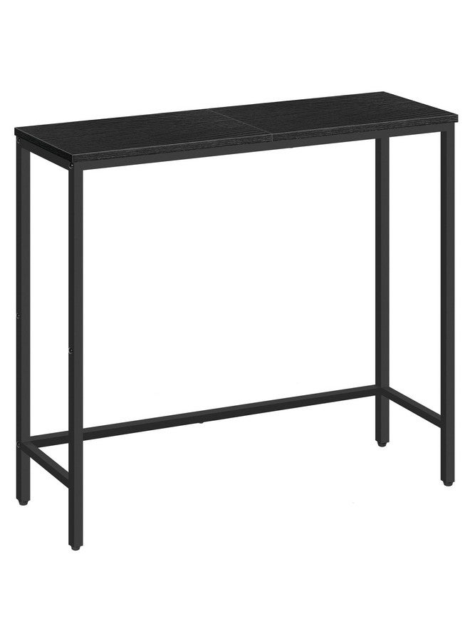 HOOBRO Narrow Console Table, 29.5" Small Entryway Table, Thin Sofa Table, Side Table, Display Table, for Hallway, Bedroom, Living Room, Foyer, Black BK75XG01 - Image 1