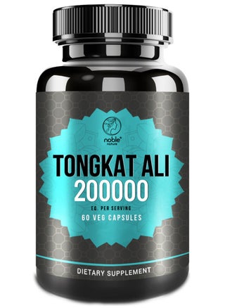 تونغكات علي 200:1 مستخلص - 1000 ملغ من مستخلص الجذر + مستخلص الفلفل الأسود - 60 كبسولة نباتية - دعم الطاقة والحيوية - غير معدل وراثيًا، خالي من الغلوتين، بدون إضافات - pzsku/Z3B30B80604266906D16FZ/45/_/1736425704/6726f434-2079-4eba-b93d-d014267b7704