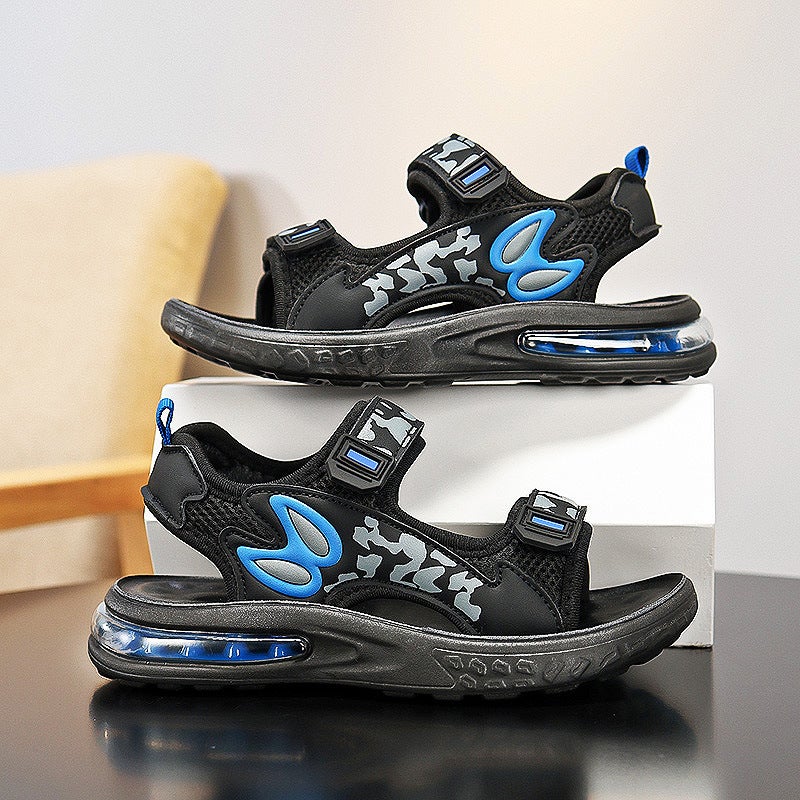Boys' Sandals Summer Fashion Trendy Internet Celebrity Outdoor Beach Shoes Korean Style Boys' Sports Soft-Soled Breathable Sandals - Image 4