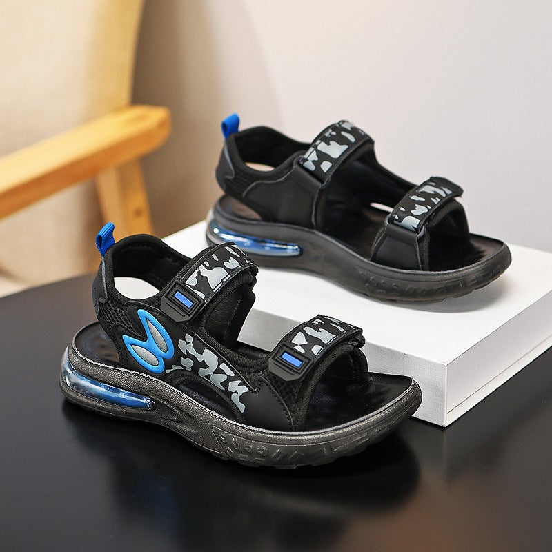 Boys' Sandals Summer Fashion Trendy Internet Celebrity Outdoor Beach Shoes Korean Style Boys' Sports Soft-Soled Breathable Sandals - Image 5