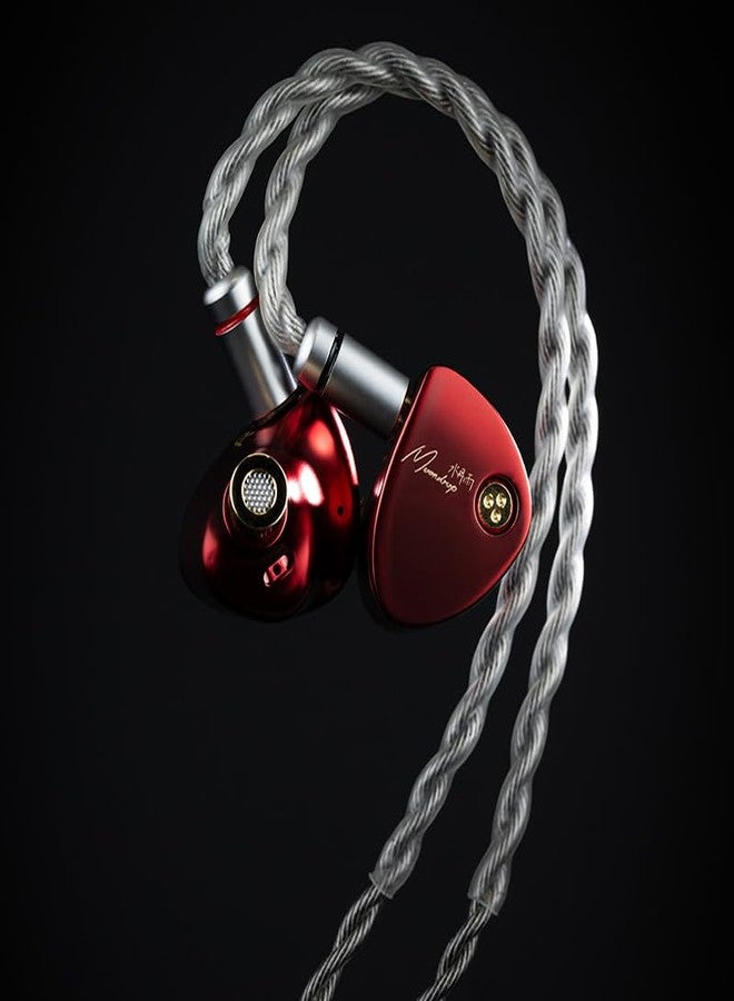 Moondrop ARIA 2 RED in-Ear Headphone with 0.78 2 Pin Cable Replaceable Plugs 3.5/4.4mm Earphone - Image 3