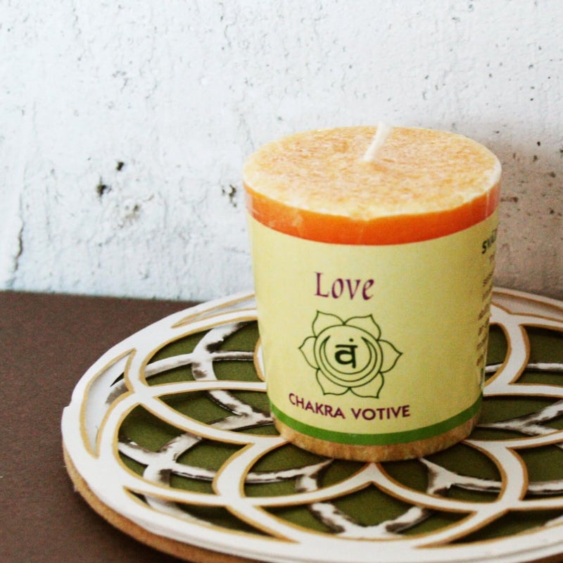 Aloha Bay Premium Scented Hand Made Chakra Energy Candle | Votive 12-pack | Love, Svadhishtana| Yoga, Prayer & Meditation Candle | Long Burn |Essential Oils Cedar, Spruce, Rosemary | - Image 3