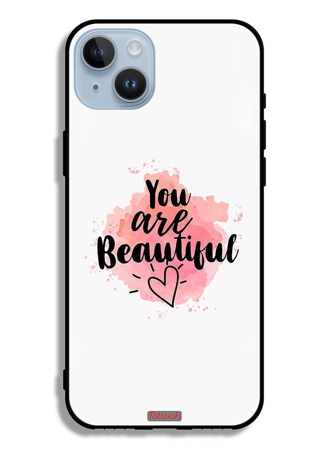 Tolwak حافظة واقية لهاتف آبل آيفون 14 بلس أنت جميل - Image 2