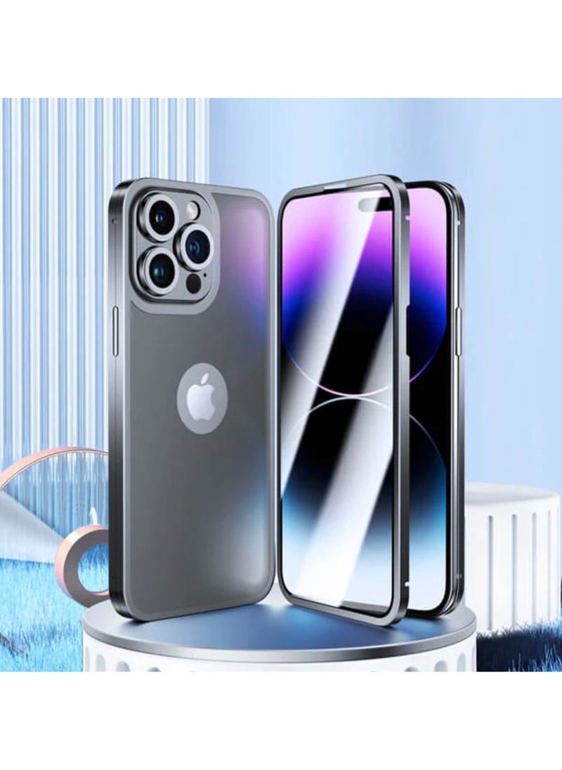 12 Pro Max 360 Degree Ultra Thin Full Shell Titanium Alloy Metal Full Coverage Case  - Image 1