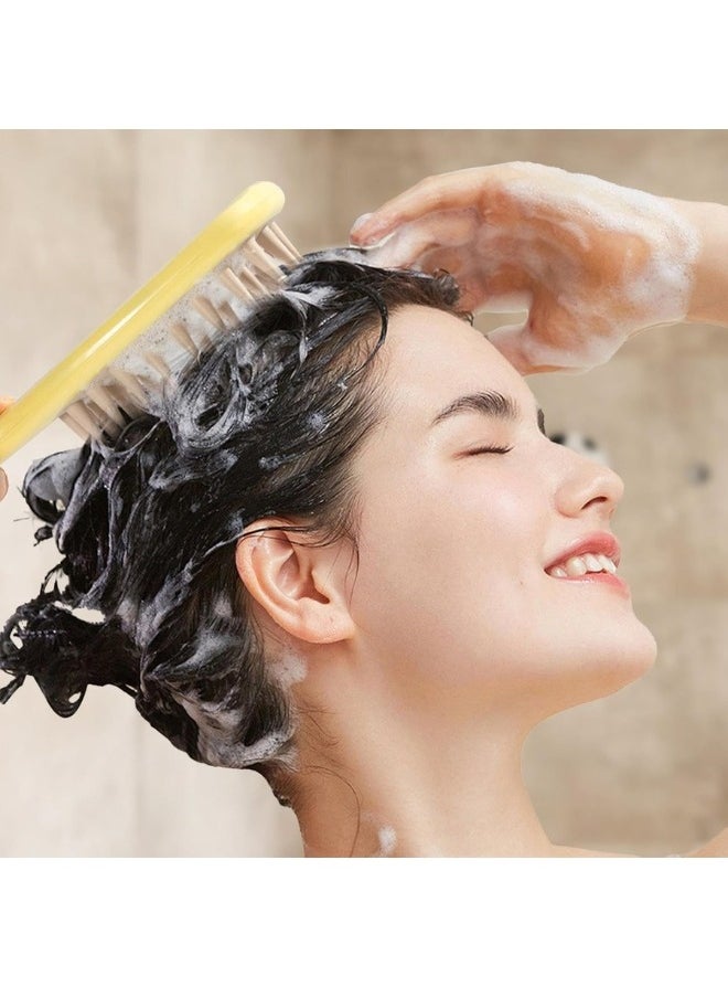 Generic - Soft Silicone Bristles Anti Dandruff Scalp Exfoliator Brush for Wet and Dry Hair (Random Color) - Image 1