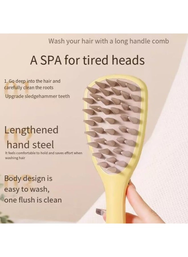 Generic - Soft Silicone Bristles Anti Dandruff Scalp Exfoliator Brush for Wet and Dry Hair (Random Color) - Image 1