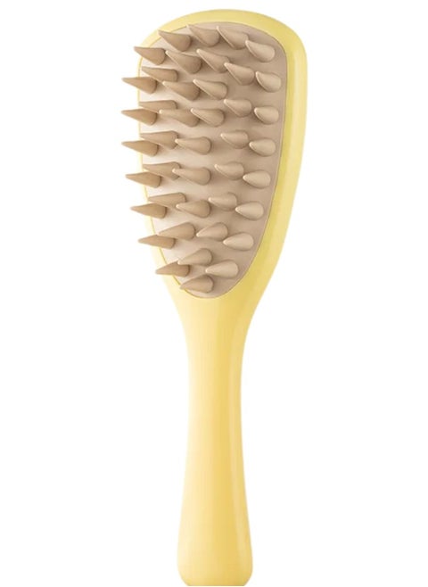 Soft Silicone Bristles Anti Dandruff Scalp Exfoliator Brush for Wet and Dry Hair (Random Color)