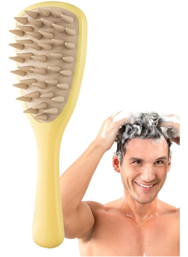 Generic - Soft Silicone Bristles Anti Dandruff Scalp Exfoliator Brush for Wet and Dry Hair (Random Color) - Image 1