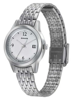 Sonata Women's Analog Round Shape Stainless Steel Wrist Watch 8157SM02 - 32 Mm  - Image 2