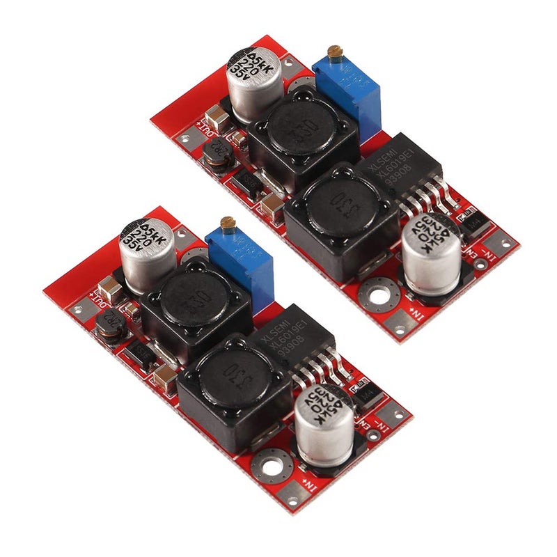 Aoicrie 2pcs XL6009 Boost Buck DCDC Adjustable StepUP Down Power Converter Module