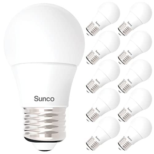 Sunco Lighting Sunco A15 LED Light Bulbs 10 Pack – 60W Equivalent, 800 Lumens, Dimmable Appliance & Ceiling Fan Bulb, 3000K Soft White, E26 Medium Base A15 Bulb for Refrigerator & Indoor Lighting, UL Listed - Image 1