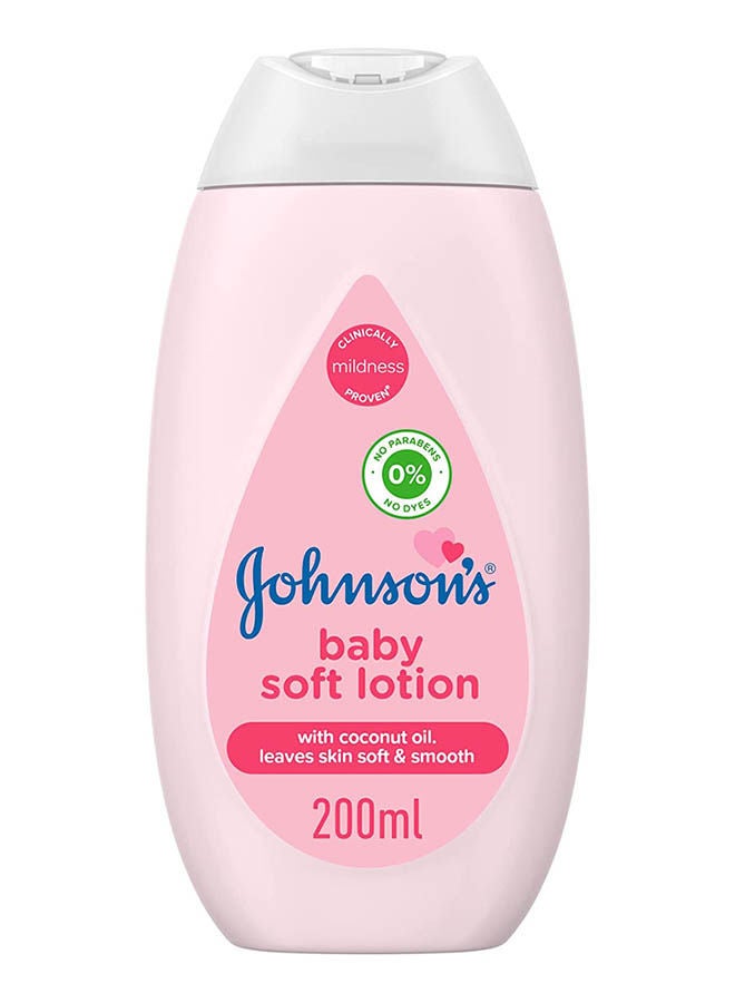 Johnson's Baby Soft Lotion Pink 200ml - Image 1