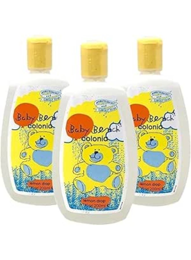 Baby Bench Lemon Drop Cologne for Babies - Gentle, Refreshing Citrus Fragrance 200ml (Pack of 3) - Image 1