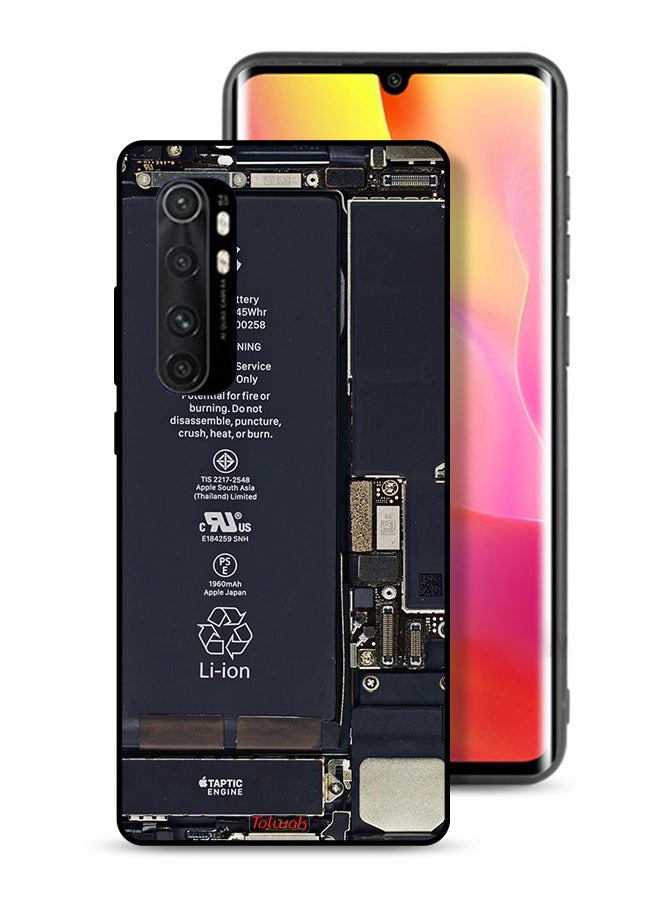 Tolwak غطاء حماية واقٍ لهاتف Xiaomi Mi Note 10 Lite بنمط دائرة الهاتف - Image 1