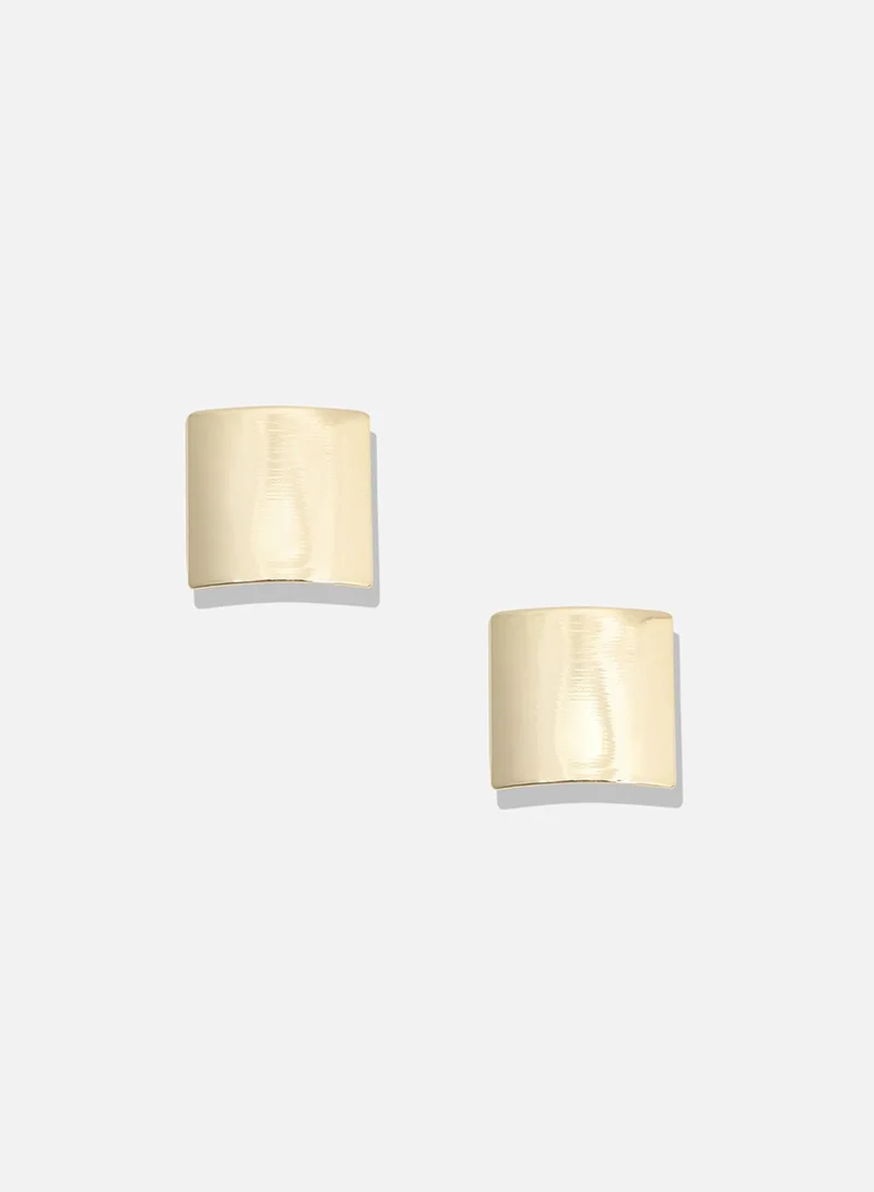 سوهي الحد الأدنى من الأقراط المربعة - الذهب