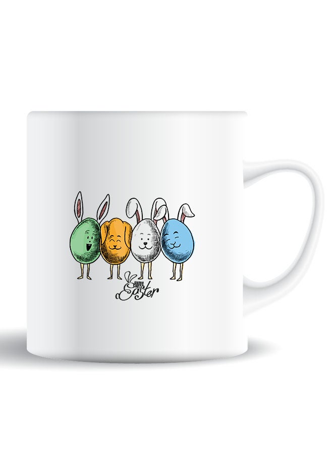 Theodor Premium Quality Two Sided Printed Coffee Mug Tea Cup Happy Easter For Home Office, Kids Men Women - Image 1