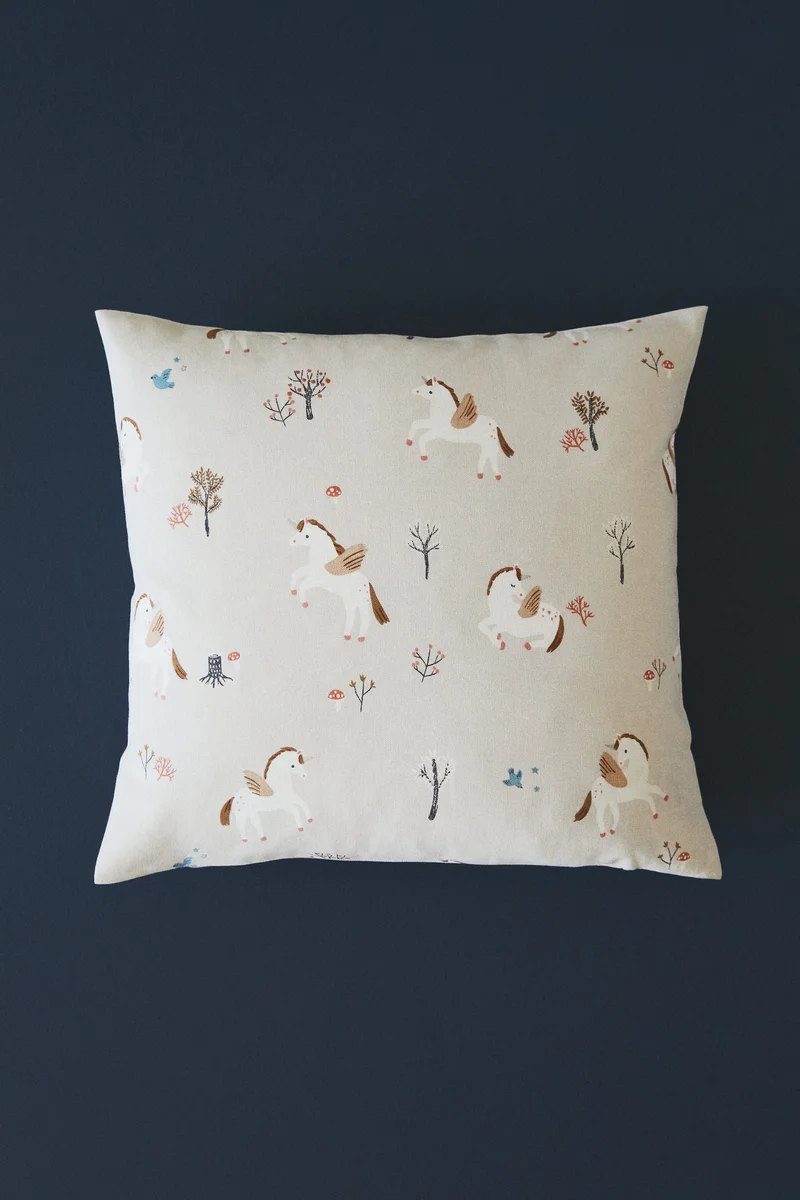 اتش اند ام غطاء وسادة من القطن بتصميم منقط