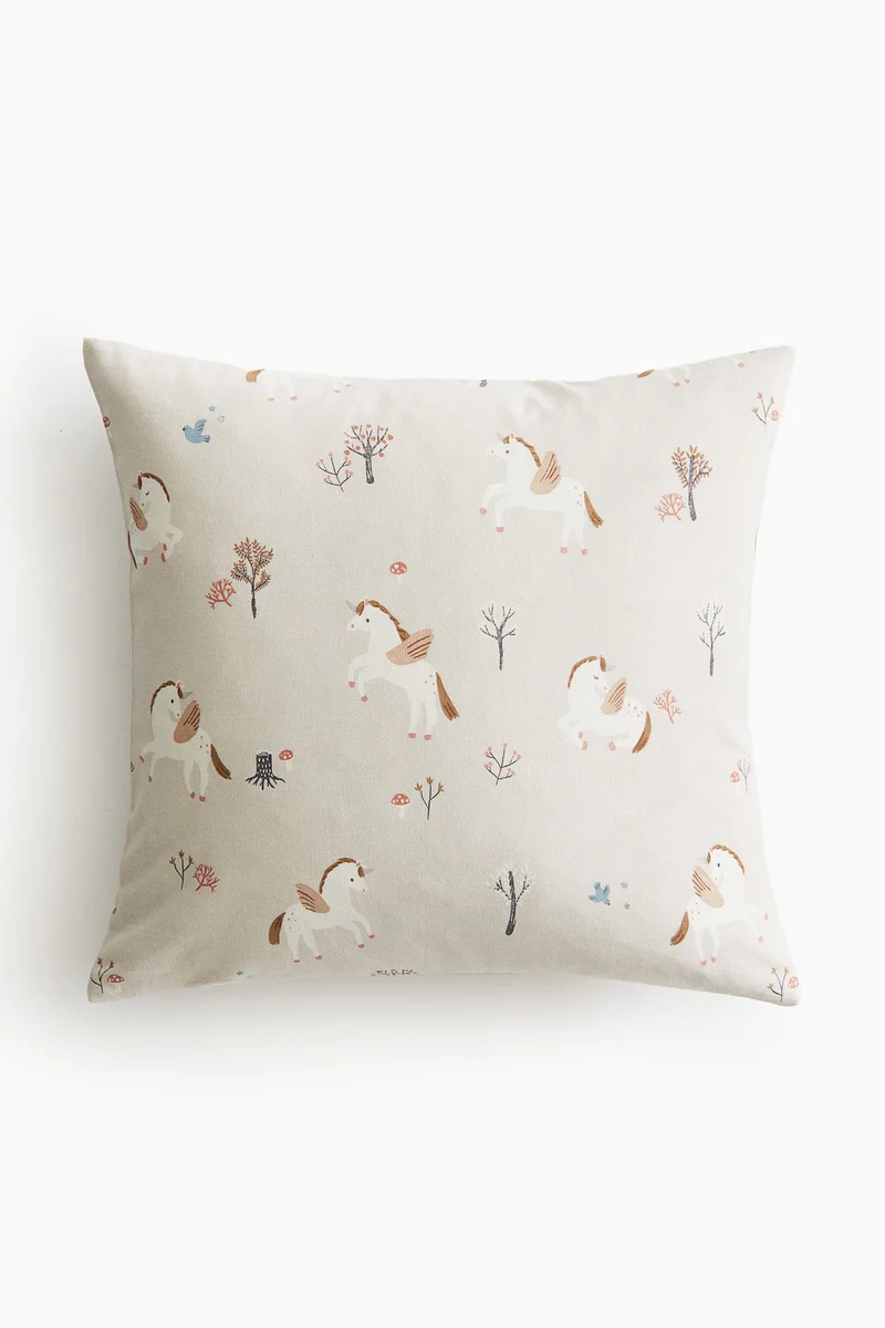 اتش اند ام غطاء وسادة من القطن بتصميم منقط