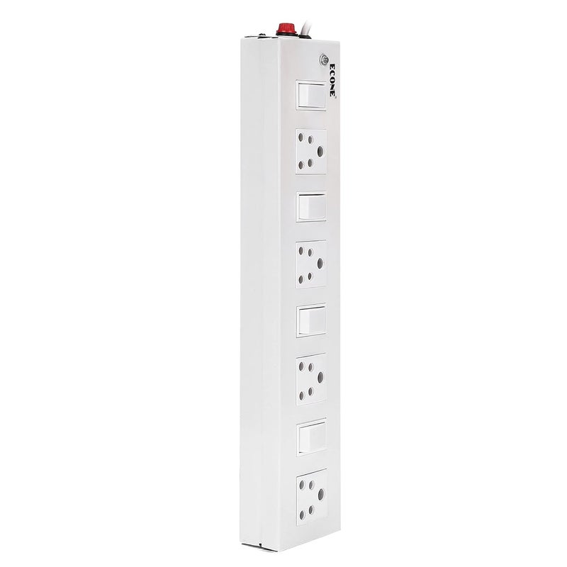 ECONE ECONE Multi Socket 4 Plug 4 Switch 6A 10A Extension Board Power Strip Extension Cord 44 Meter Long Length Cable Cord Compatible with Charger Computer Pc Laptop Appliances1 Year Warranty  - Image 5