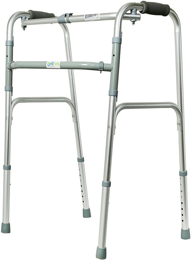 Entros Adult Walker | Aluminum Frame, Lightweight, Foldable & Height Adjustable Walker | Offering comfort and support for Adult, Senior Citizens & Handicaps | KL913L - Image 1