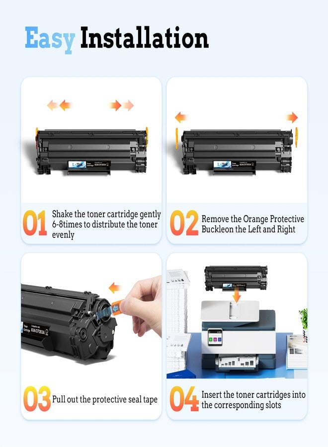 LxTek Compatible Toner Cartridge Replacement for HP 83A CF283A Black Toner - Image 5