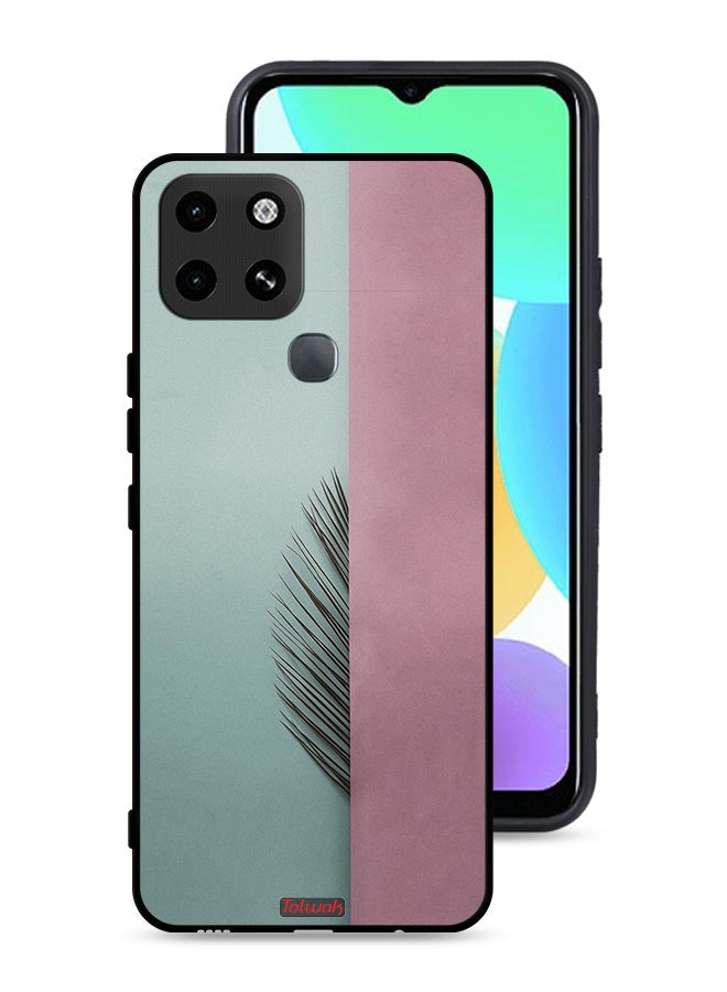 Tolwak Infinix Smart 6 Protective Case Cover Half Leaves - Image 1