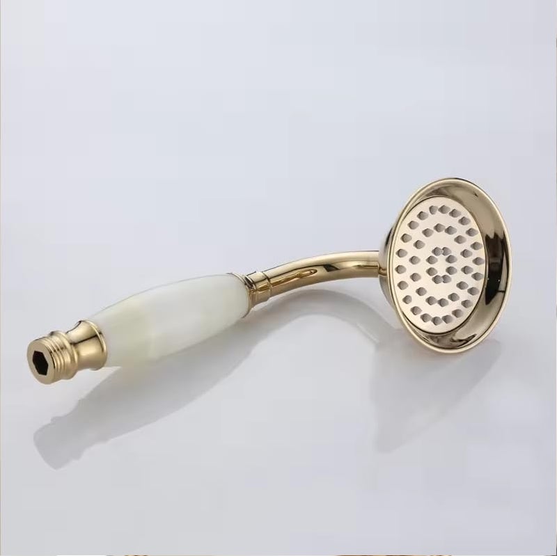 Aquieen Aquieen Wall Mounted Single Lever Bathing Mixer With Sliding RailHand Shower and Overehead Shower  - Image 5