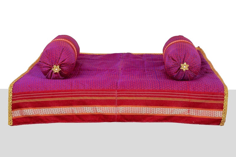 PUNYATVA Aasan and Load Combo for Ganpati PujaChowki Aasana for PoojaAasan for Varlakshmi Devi Margshirsha Durga Maa Lakshmi IdolGauri Ganpati Festival Decoration AccessoriesJewellery - Image 1