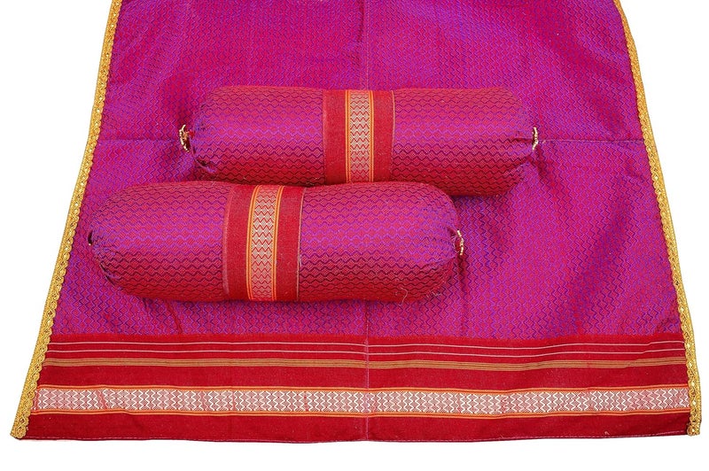 PUNYATVA Aasan and Load Combo for Ganpati PujaChowki Aasana for PoojaAasan for Varlakshmi Devi Margshirsha Durga Maa Lakshmi IdolGauri Ganpati Festival Decoration AccessoriesJewellery - Image 5