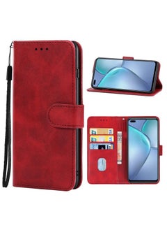 HuHa Case Cover For Leather Phone Case For Infinix Zero 8 X687(Red) 