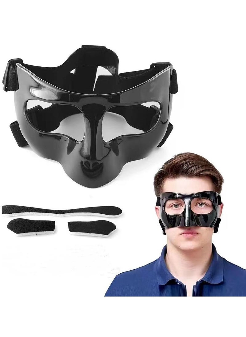 NIBEMINENT Nose Guard for Broken Nose, Face Shield Masks for Soccer and basketball Sports, Adjustable for Adults and Teenagers, Suitable for Men and Women  - Image 1
