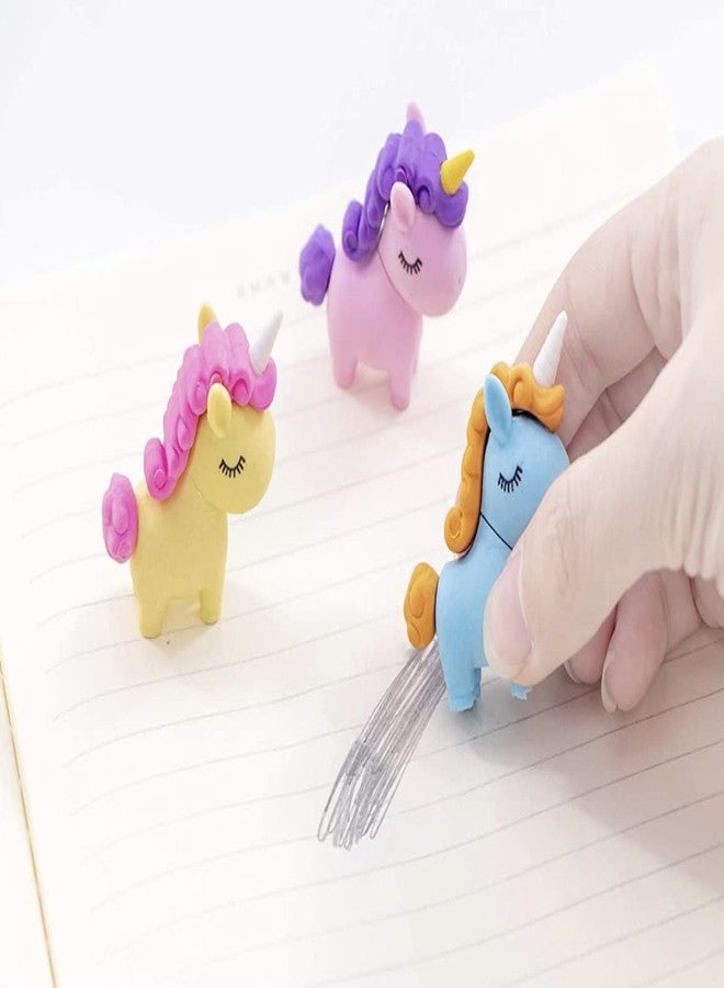 Le Delite unicorn fur diary for girls, furry notebook for girls with fur pouch, gel pen, bullet pencil,eraser,sharpener,keychain (pack of 9) unicorn combo gift for girls kids (Folder combo) - Image 5