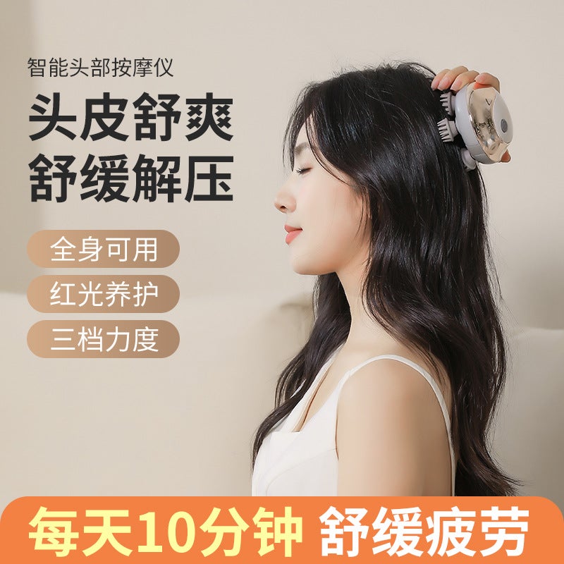 Cross-Border Head Massager - Relaxing, Dry/Wet Use, Multi-Part Massage - Image 2