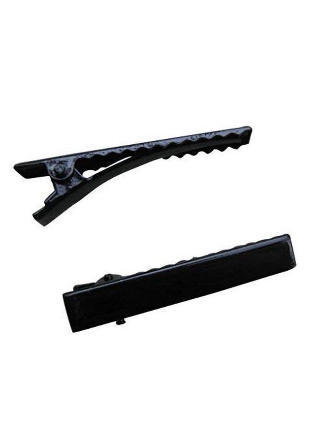 Chenkou Craft 45Mm Black Metal Alligator Hair Clip Pin 50Pcs - Image 1