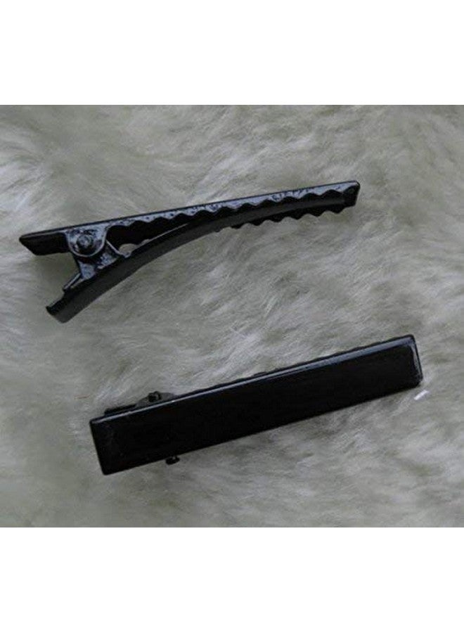 Chenkou Craft 45Mm Black Metal Alligator Hair Clip Pin 50Pcs - Image 2