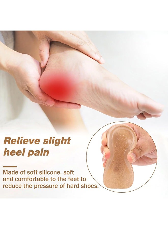 2 pcs Women's Heel Lifts, Gel Height Increasing Insoles, Soft Shoe Lifts for Uneven Legs, Shoe Lifts for Women, 0.6 Inch Heel Lifts for Leg Length Discrepancy, Comfort Half Foot Insoles for Heel Pain - Image 4