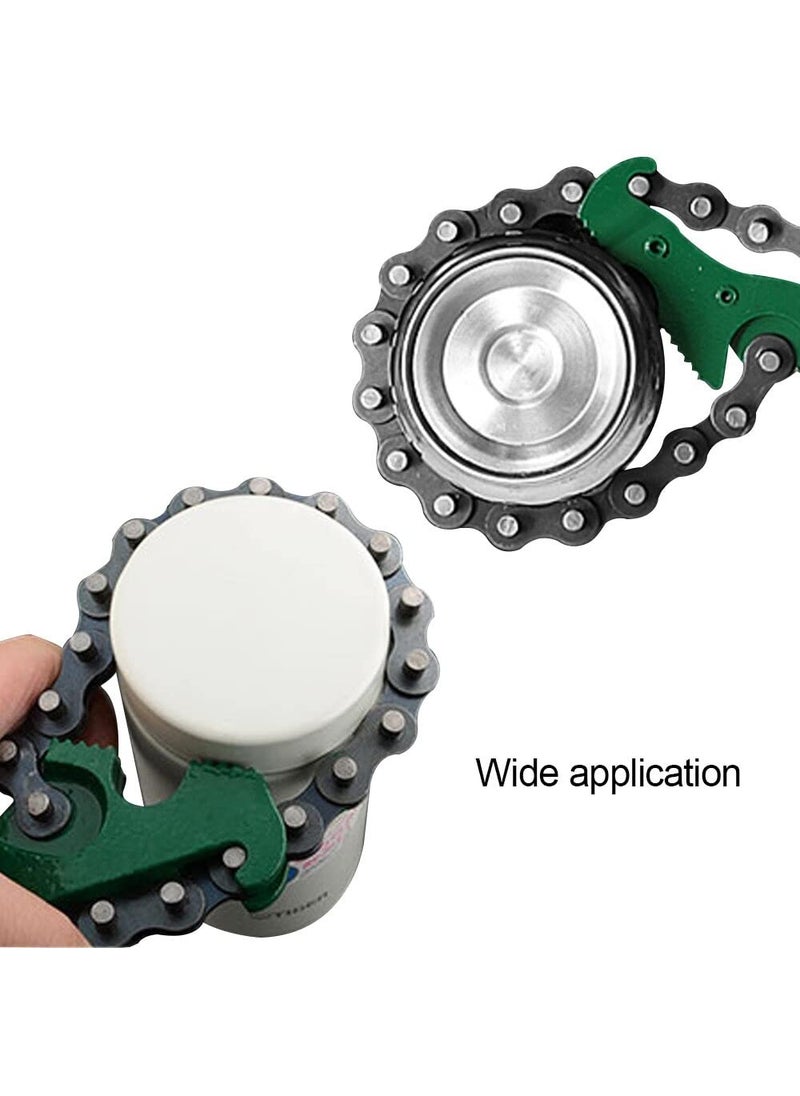 Digital Craft Digital Craft 4Piece Combo 9 ChainType Oil Filter Wrench Box Spanner Hand Brush Folding Trox Allen Key Mini Hack Saw  - Image 3
