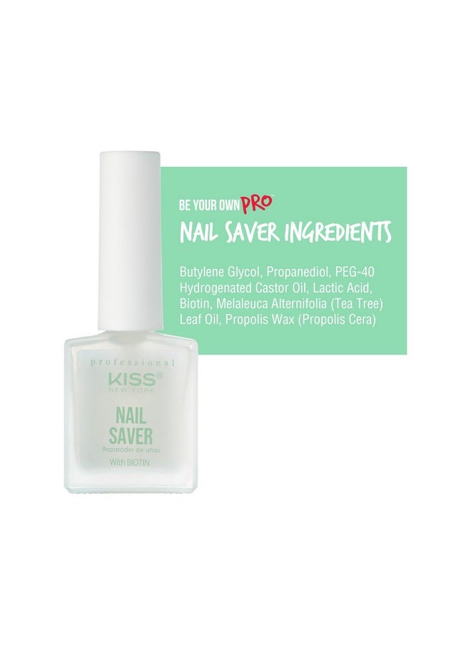 kiss new york - Nail Strengthening Treatment Infused With Biotin Propolis Tea Tree Oil Fingernail And Toenail Eliminate Discoloration Made In Korea - Image 1