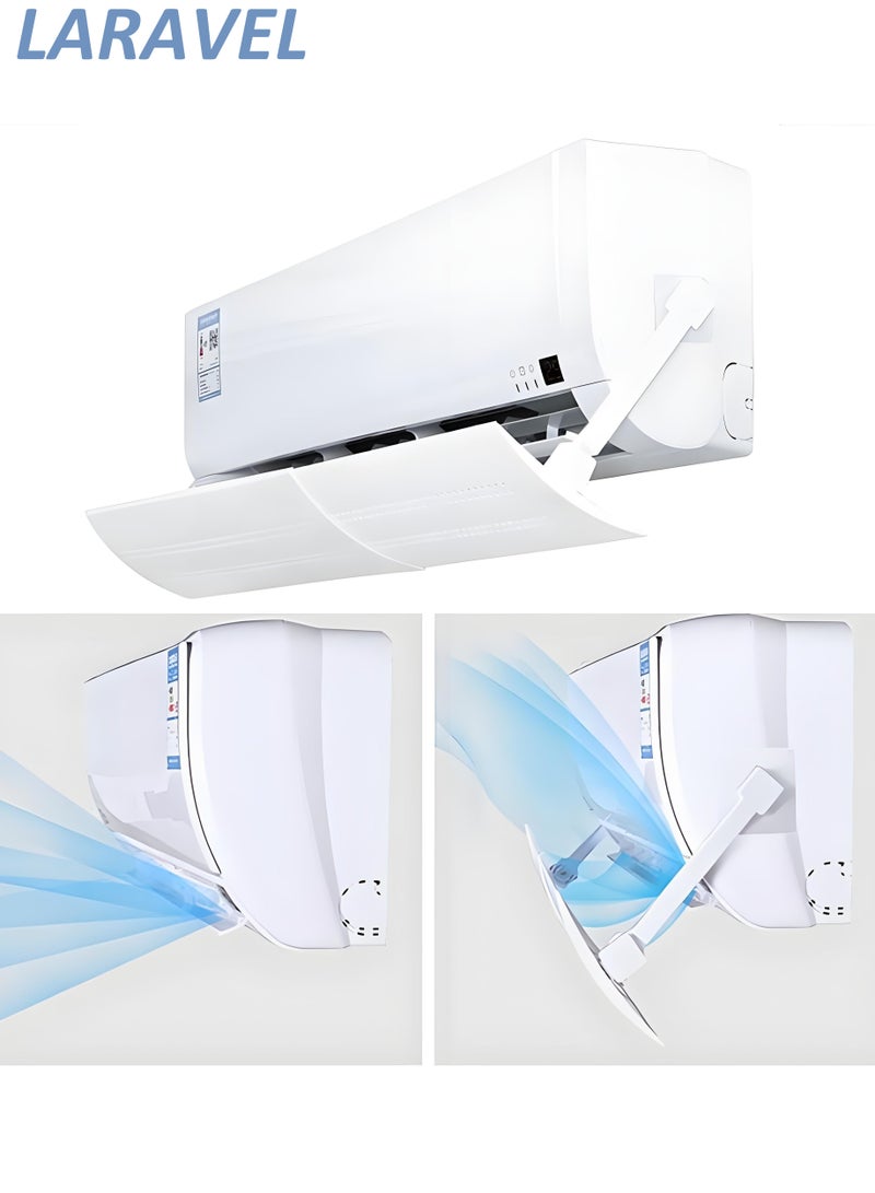 لارافيل موصل هواء قابل للتعديل لجهاز التكييف المنفصل، مانع للرياح المباشرة، حجم قابل للتعديل ليتناسب مع الأحجام من 56 إلى 108 سم، قابل للتعديل دون الحاجة للتثقيب. - Image 1