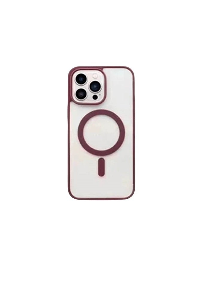Generic - iPhone 16 Pro claret Case, Camera Control Compatible with MagSafe, Camera Protection, Shockproof Thin Cover, Resists Yellowing and Scratches, Magnetic Phone Case for iPhone 16 Pro claret color case - Image 1