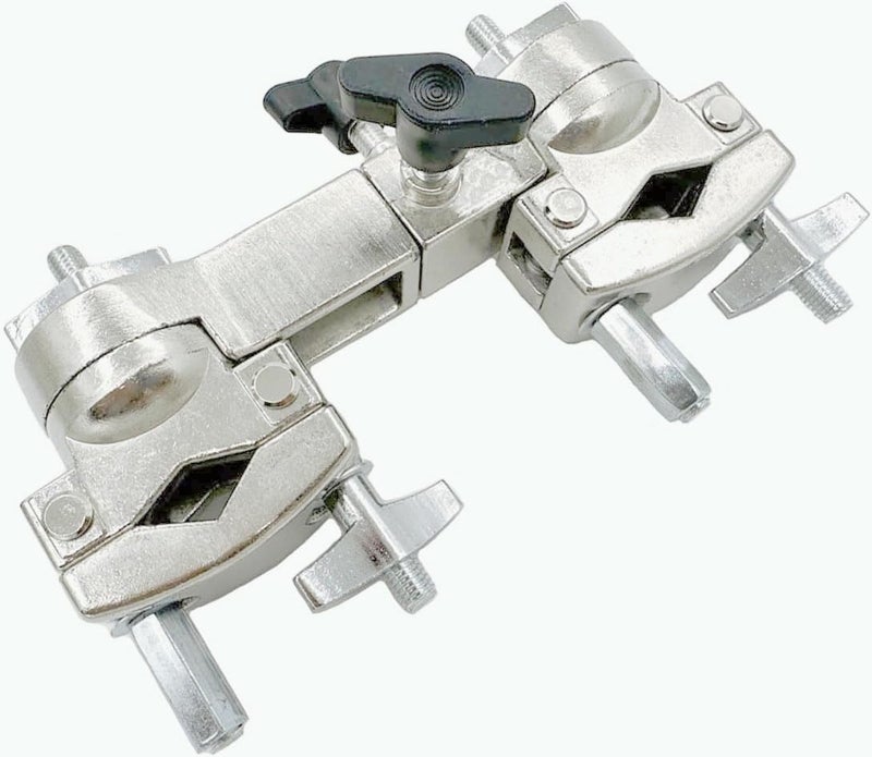 TUORen TUOREN Dual Drum Clamp 360Â° Rotating Multi-Clamp 2 Hole Universal Adjustment Clamp Removable Double Drum Clamp  - Image 1