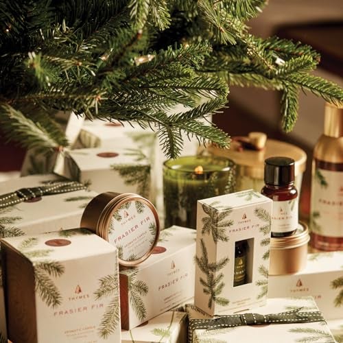 Thymes Frasier Fir Votive Candle Set of 3 - Scented Candles for Home - Luxury Home Fragrance Gifts for Women & Men - Home Decor (Pack of 3-2 Oz) - Image 4