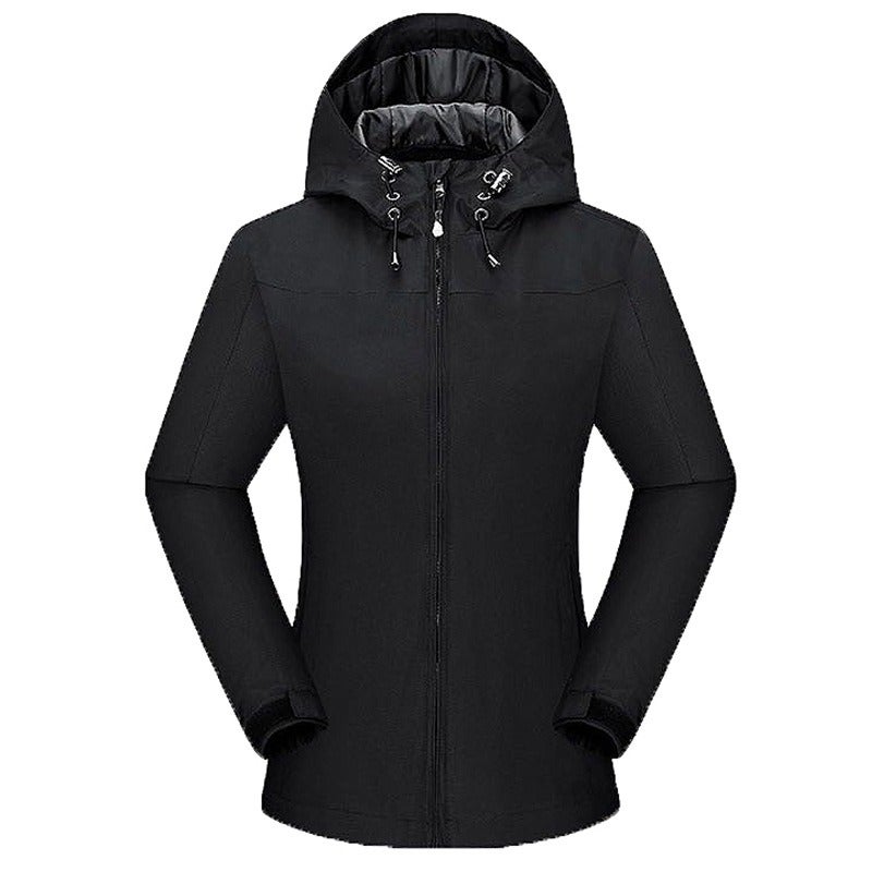 Qi Ta Men's Outdoor Waterproof Breathable Windbreaker Jacket Unisex Couple Style All-Season Hiking Shell - Image 1