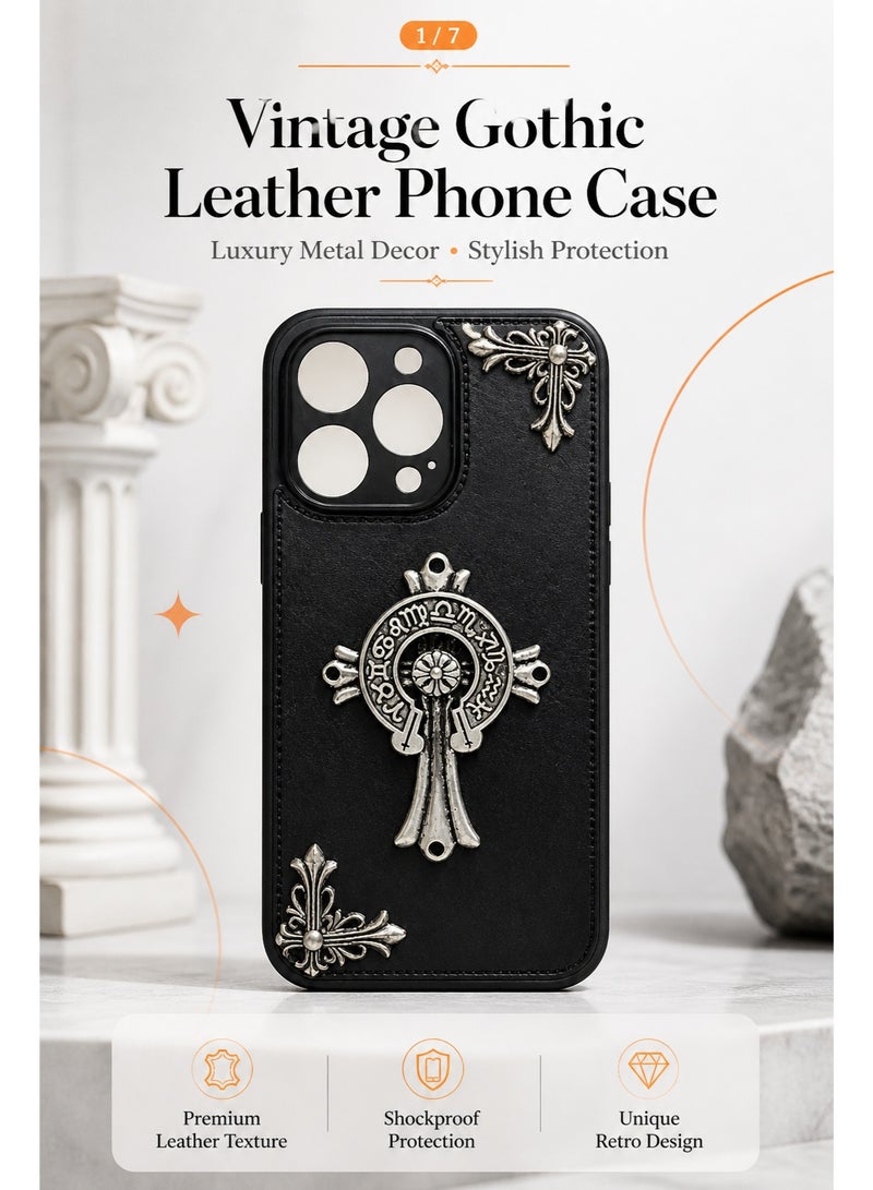 الرائد جراب هاتف Chrome Hearts لسلسلة iPhone 14 Pro - Image 1