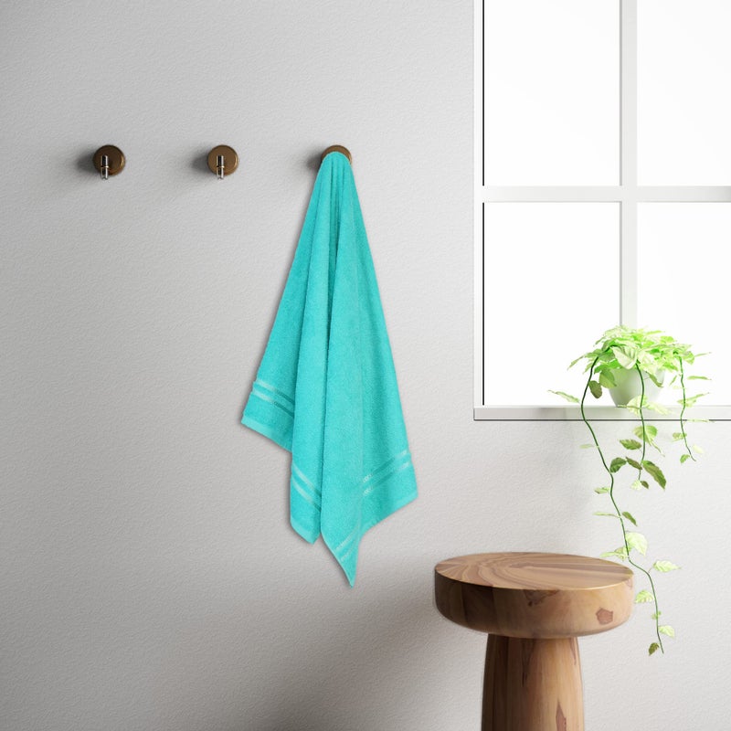 Welspun 100% Cotton Quick Dry Bath Towel | High Absorbency Super Soft, Fast Drying Towels for Bath | 380 GSM Large Size 1 Piece Bath Towel for Men and Women | Sized 70cm X 137cm Sea Green - Image 4