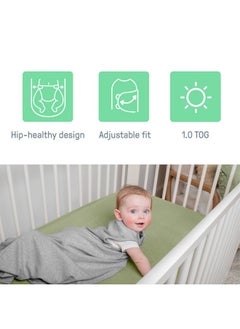 سوادل مي مجموعة قماط SwaddleMe من Ingenuity، وحقيبة ضغط، وكيس نوم، مجموعة هدايا، من 0 إلى 3 أشهر، عبوة من 3 قطع - Little Bees  - Image 3