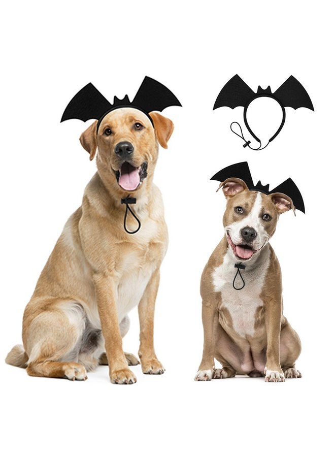 Vivifying Halloween Dog Bat Wing Headband 1 Pack - Adjustable Halloween Costume Accessories for Medium and Large Dogs, Cute Pet Headwear for Parties, Photos and Holiday Celebrations (Black) - Image 1