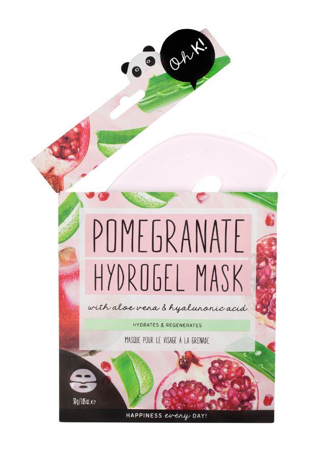 Oh K Hydrating Pomegranate & Hyaluronic Acid Hydrogel Face Mask – Anti-Aging and Skin-Plumping Facial Treatment for Youthful Glow - Image 4