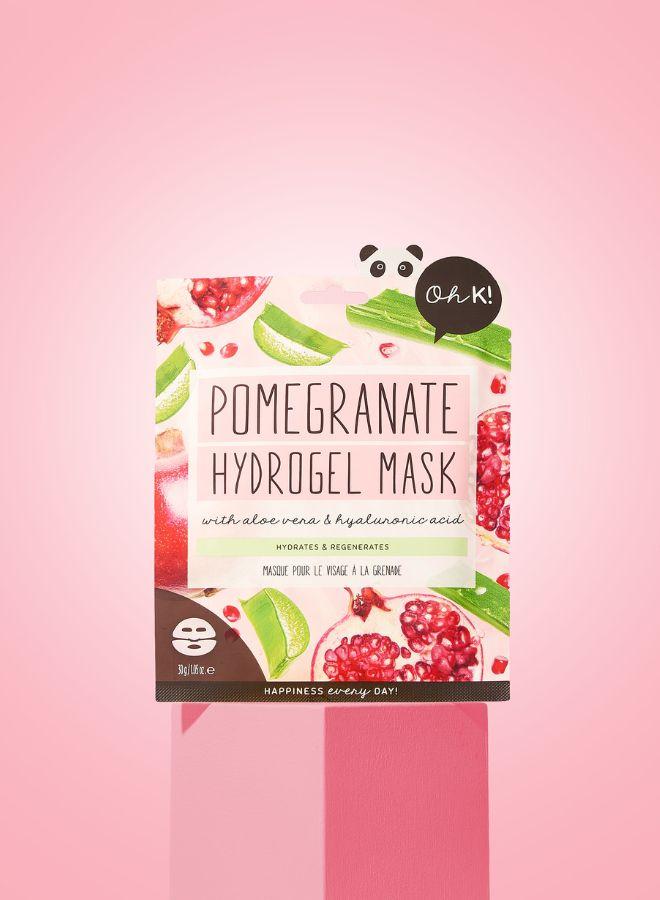 Oh K Hydrating Pomegranate & Hyaluronic Acid Hydrogel Face Mask – Anti-Aging and Skin-Plumping Facial Treatment for Youthful Glow - Image 3