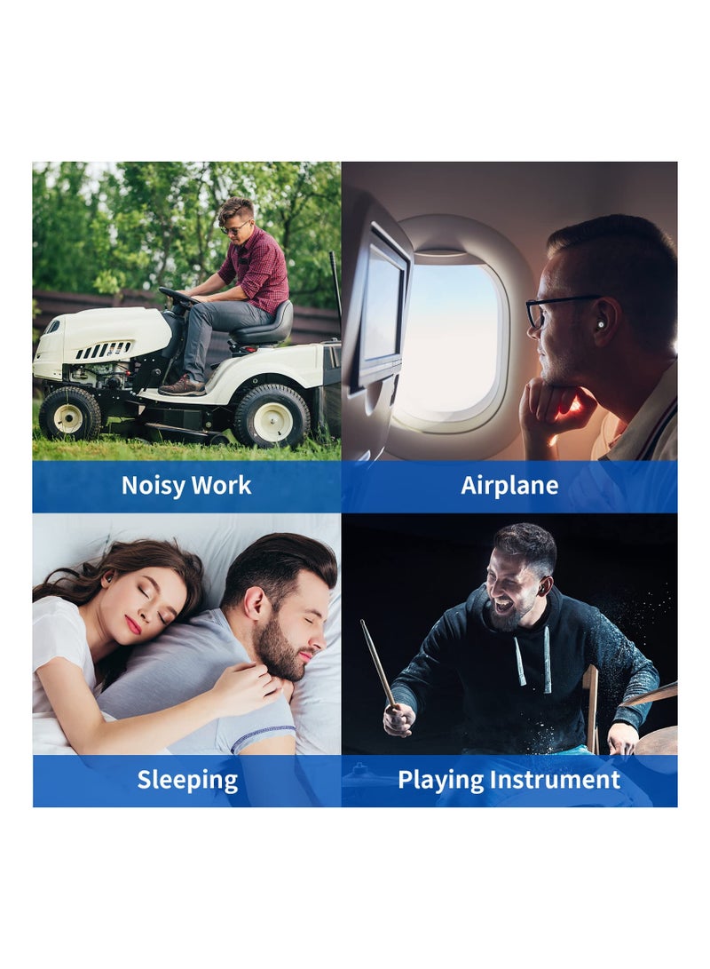 Silicone Reusable Ear Plugs for Noise Cancelling - 2 Pairs, High Fidelity Hearing Protection with 25-33dB Noise Reduction, Ideal for Sleeping, Work, Study, and Travel. - Image 5